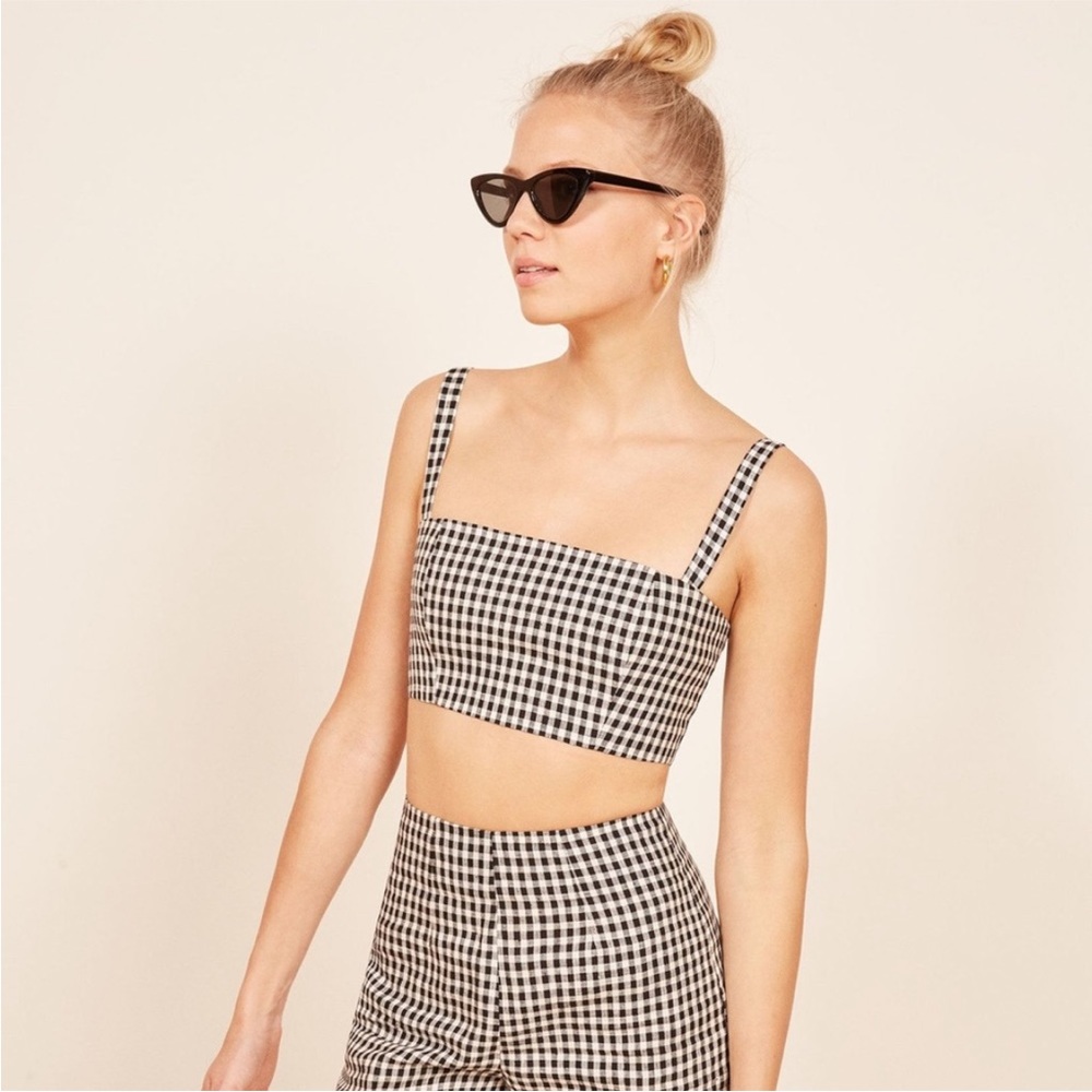 Reformation Atlas Checkered Top